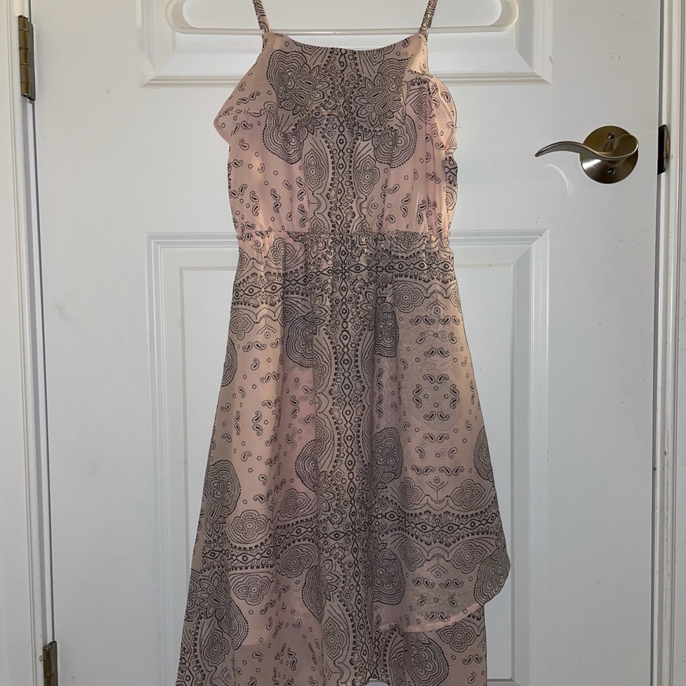 Girl’s Patterned Spaghetti Strap Dress